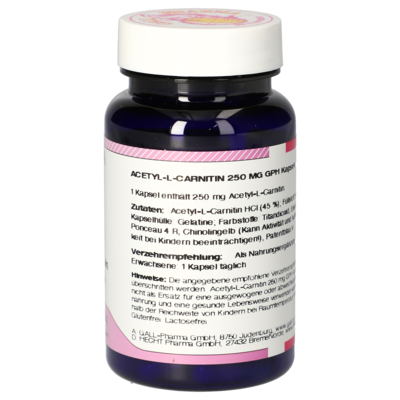 Acetyl-L-Carnitine 250 mg GPH Capsules