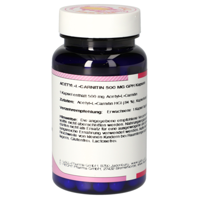 Acetyl-L-Carnitine 500 mg GPH Capsules