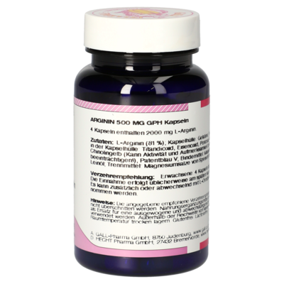 Arginine 500 mg GPH Capsules