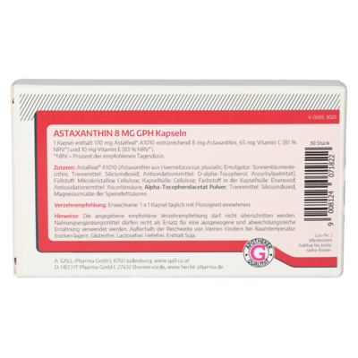 Astaxanthin 8 mg GPH Capsules