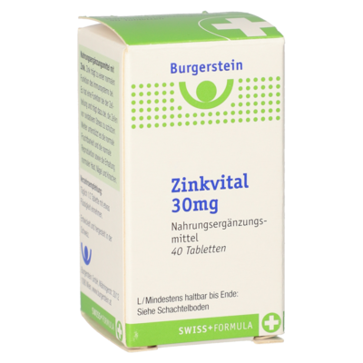 Burgerstein Zinkvital 30 mg Tabletten