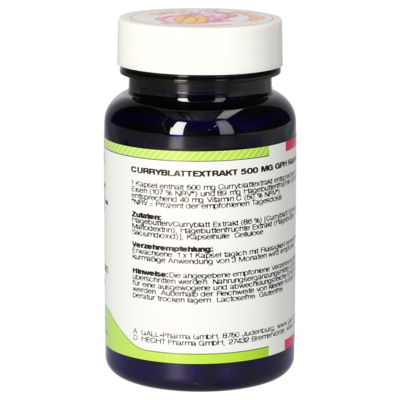 Curry Leaf Extract 500 mg GPH Capsules