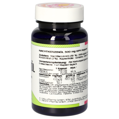 Evening Primrose Oil 500 mg GPH Capsules