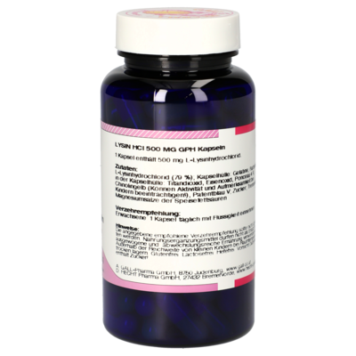 Lysine HCl 500 mg GPH Capsules