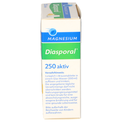 MAGNESIUM Diasporal® 250 aktiv Brausetabletten Zitrone