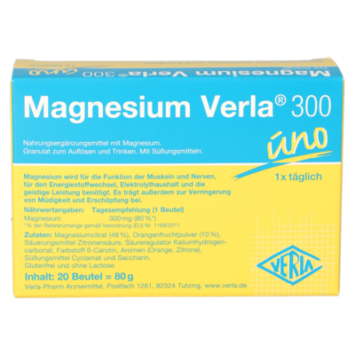 Magnesium Verla® 300 uno sachets orange