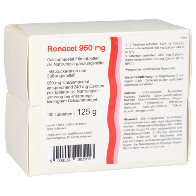 Renacet Calciumacetat 950 mg Tabletten