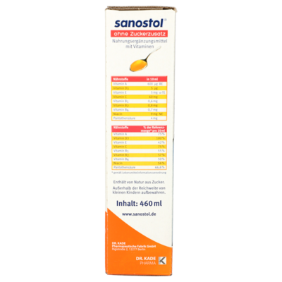 Sanostol® Juice without added sugar
