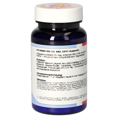 Vitamin B6 25 mg GPH Capsules