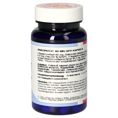 Zinc Orotate 60 mg GPH Capsules